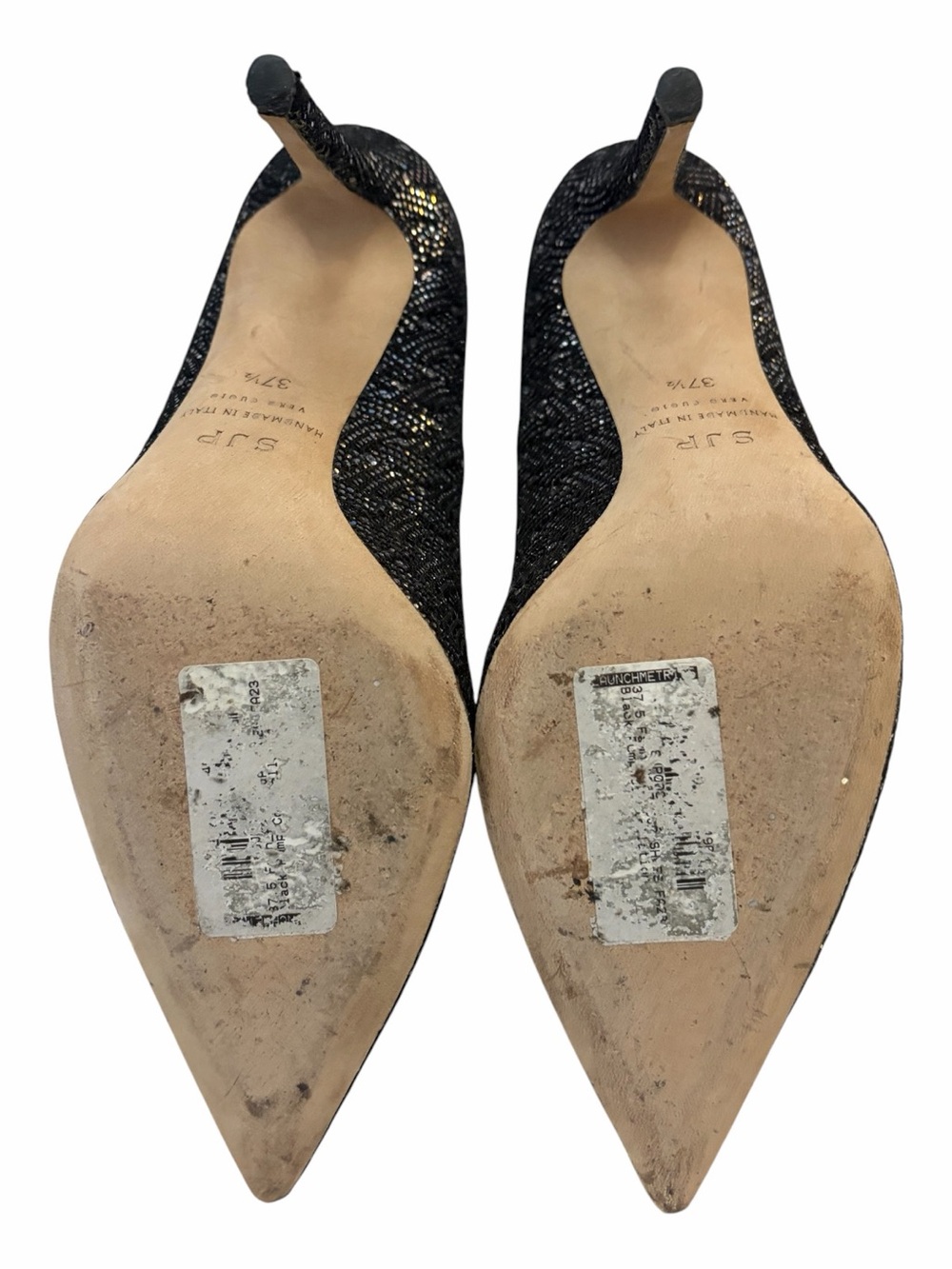 SJP by Sarah Jessica Parker Fawn Glitter Pumps | Size 37.5 | 100 mm heel - Picture 7 of 9
